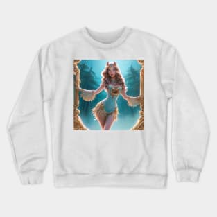 Cute Owl Goddess Crewneck Sweatshirt